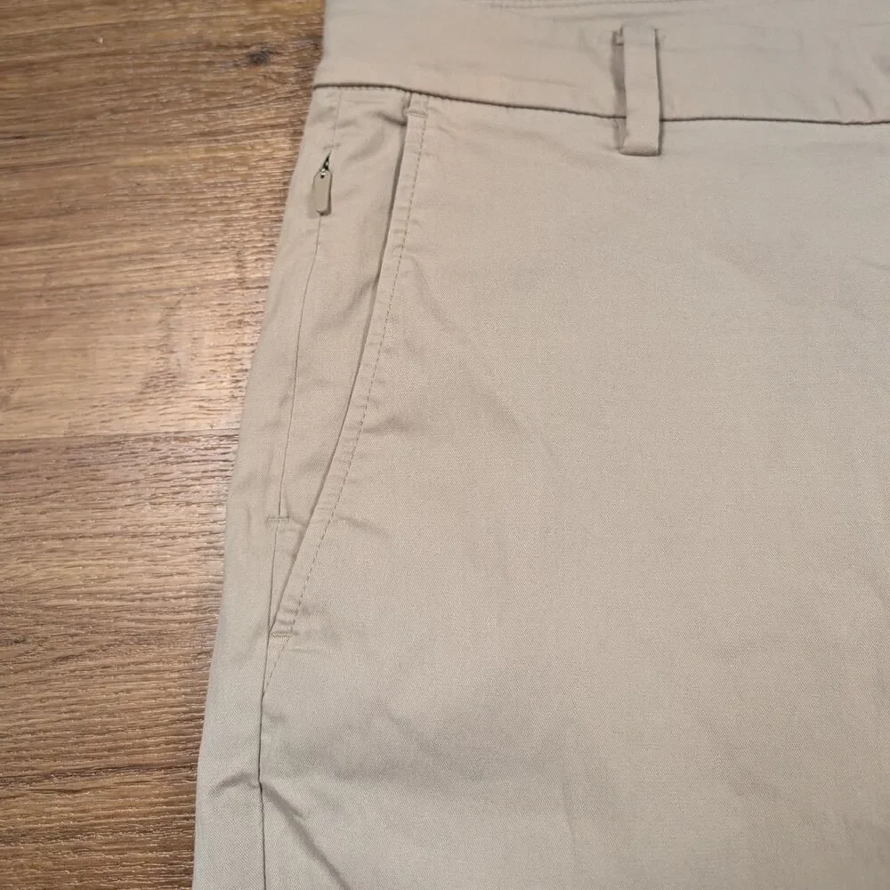 Birddogs Pants Men 36x30(29) Beige Slim Fit Lined Chino Stretch Golf Performance